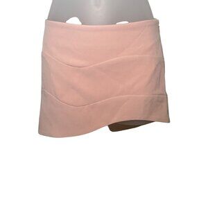 Retrofête Mini Skirt – Light Pink Layered Wave Detail – Estimated Size Medium